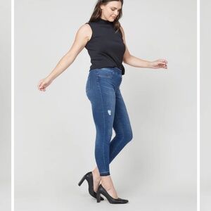 Spanx distressed jeans
